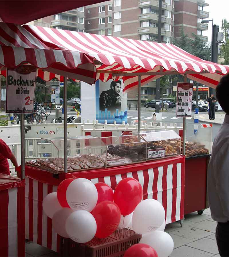 Marktstand nostalgisch groß 