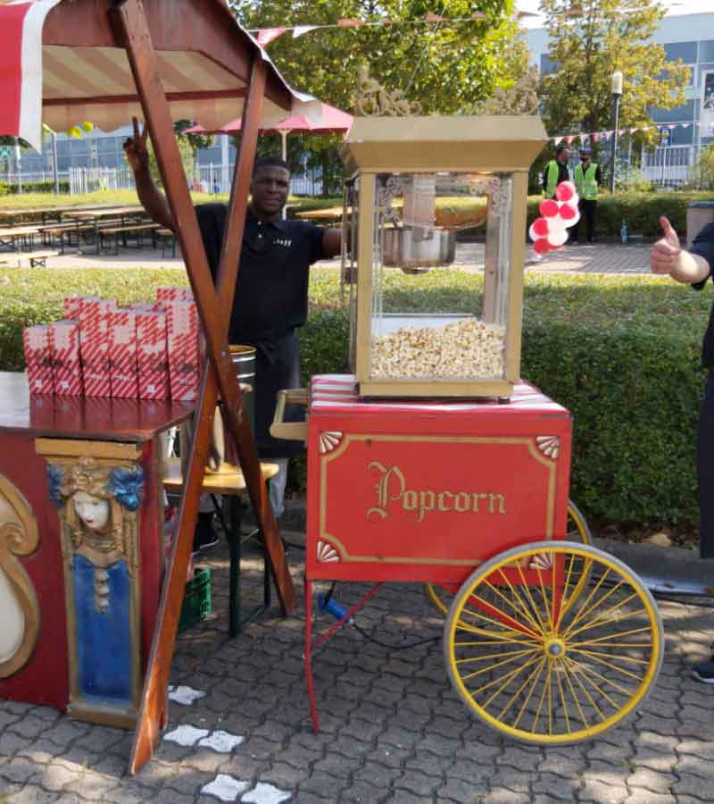 Popcornwagen nostalgisch mit 300 Portionen 