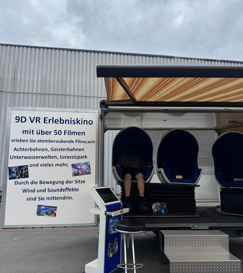 9d Kino VR Simulator - Virtuelles Abenteuer im Anhänger