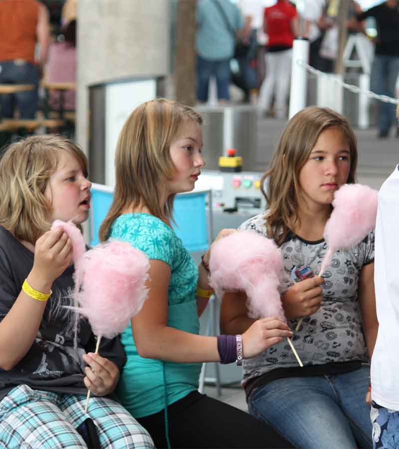 Zuckerwatte nostalgisch mit 300 Portionen 