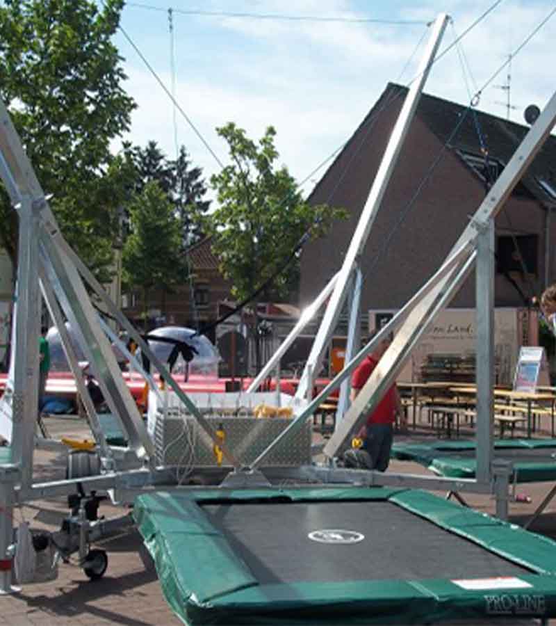 Bungee Trampolin 4-er Anlage 