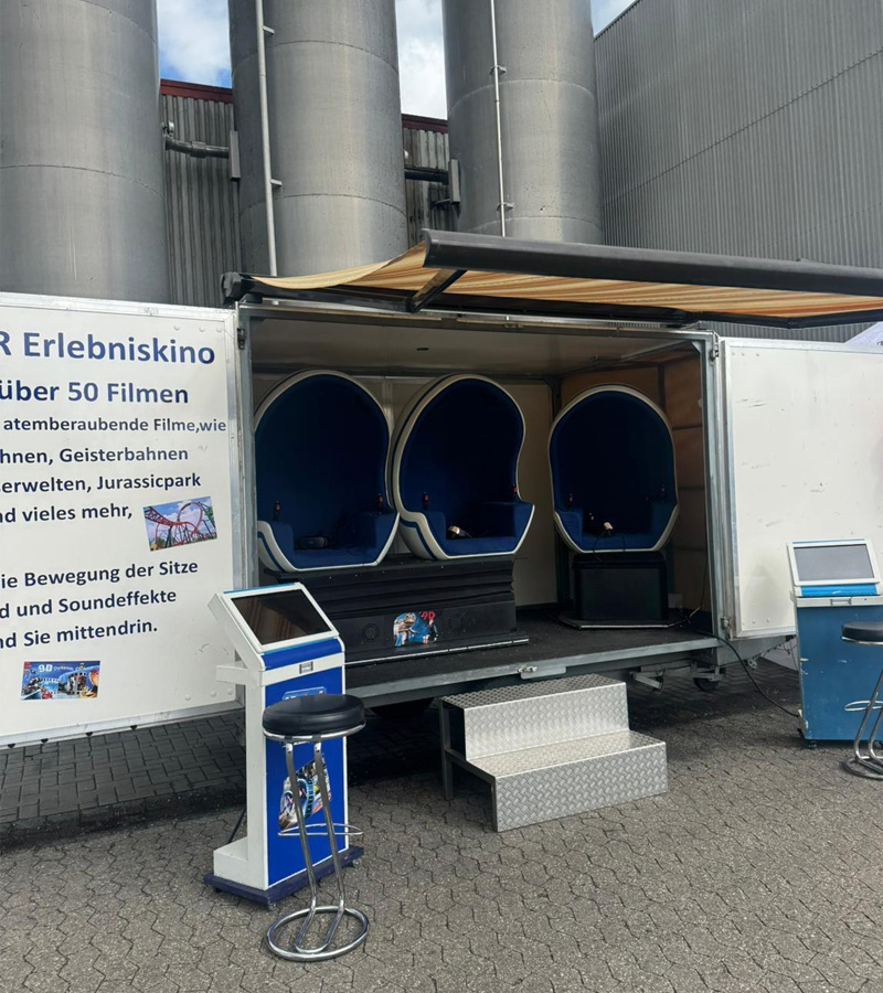 9d Kino VR Simulator - Virtuelles Abenteuer im Anhänger