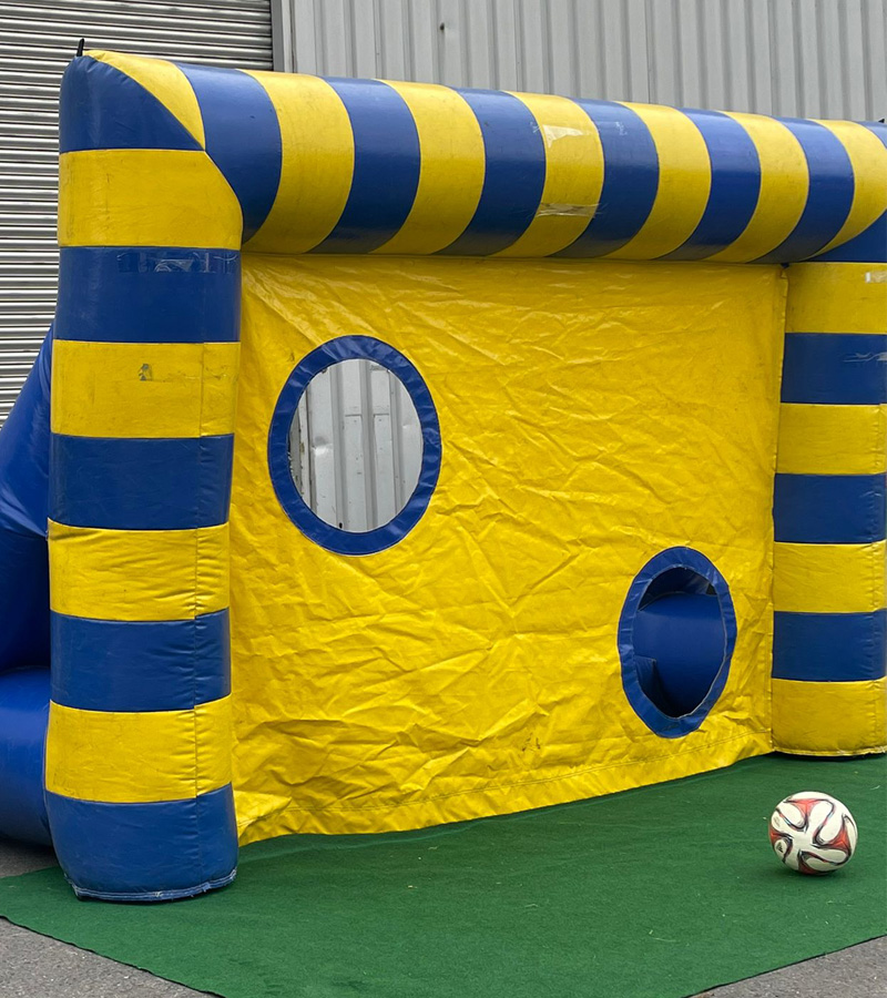 Fussball Torwand Blau/Gelb